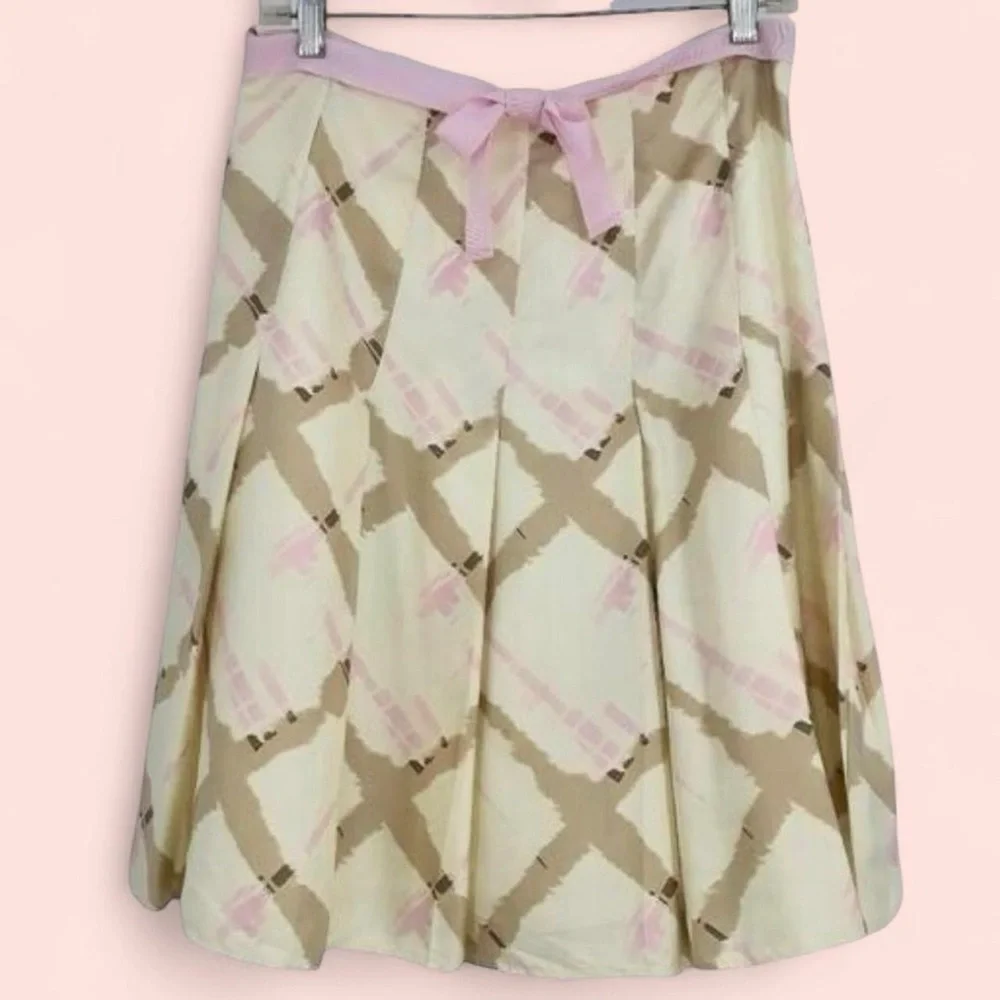 Y2K Vintage Gap 100% Silk Printed Skirt